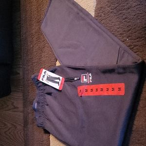Fila track pants size medium new with tags dark gray